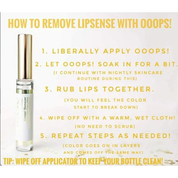 SeneGence LipSense Ooops Remover - New Sealed - Picture 4 of 4